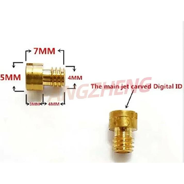 Pack of 10 Pieces 4mm Main Jet M4 for GY6 50cc 139QMB PZ19 Keihin OKO KOSO PWK Mikuni Keihin Carburetor