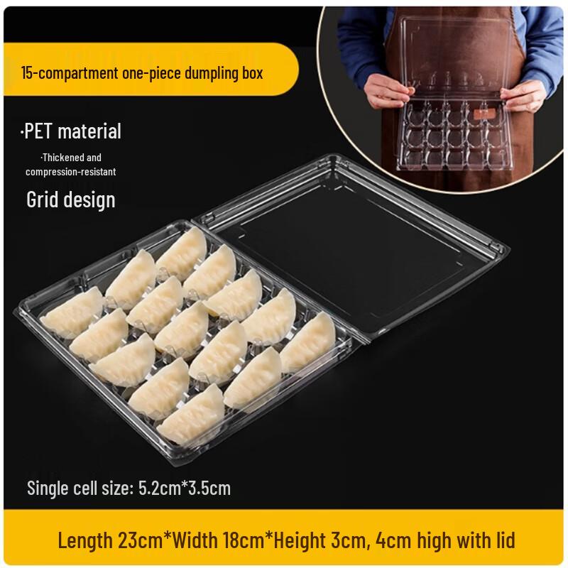 Disposable 15-Compartment Takeaway Food Containers