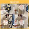 Penguin Lamb Little Bowknot Cartoon Pattern Plush Backpack Girls Bag Crossbody