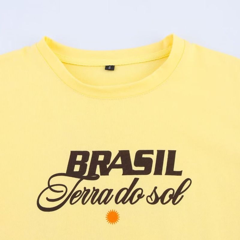 Kaslead New Women clothes Western Style Fashion Loose round Neck Printing Short Sleeved T-shirt 5643310