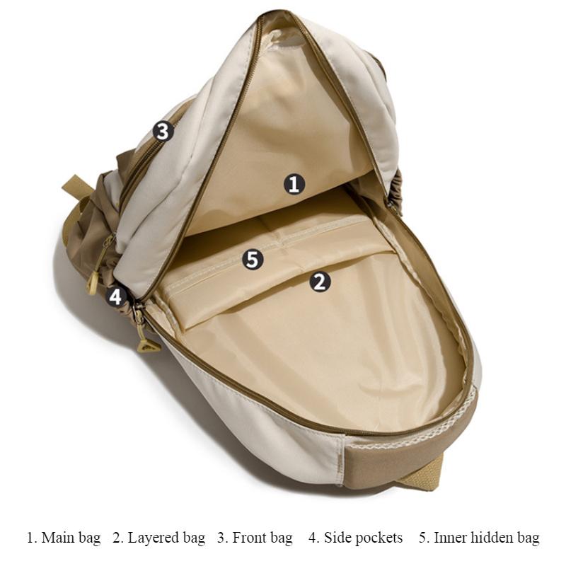 Spring New High-value School Bags Fresh Sweet Primary School Girl Students Book Bag for Grade 3-6 High Quality Nylon Lightweight Backpack with Pendant