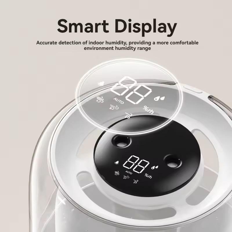 Air Humidifier 6.8L Large Capacity Humidifier USB Dual Mist For Home Dormitory Office Bedroom Desktop Night Light