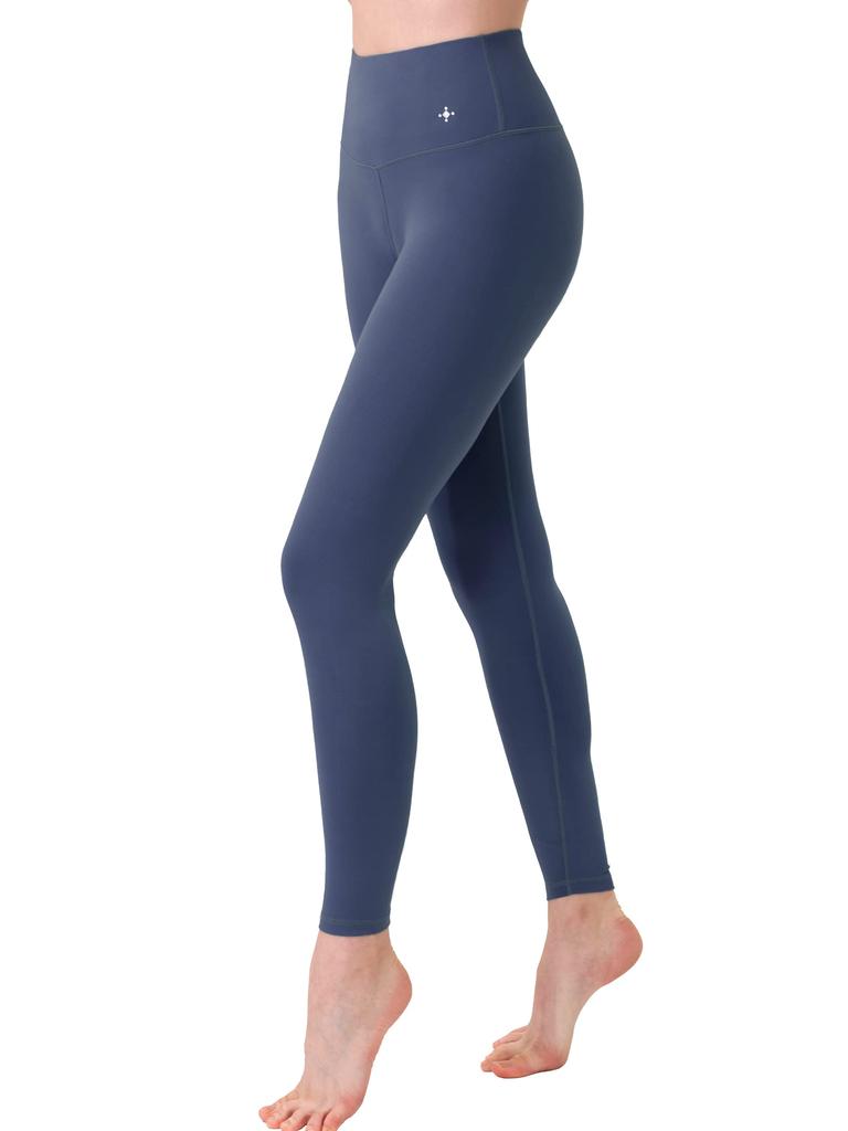 Loopa Daily Yoga Hyacinth Size Long Perfect for Sculpting Buttocks and Legs Women's Leggings, High-Waisted, Blue, L, Length,