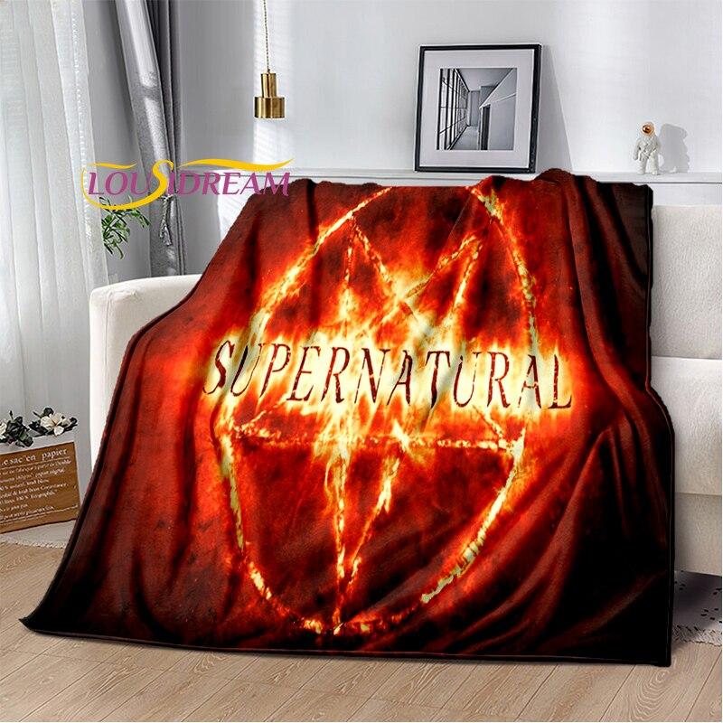 

Drama Supernatural Characters Blanket Couch Quilt Cover Travel super natural Throw Blanket Flannel Blanket Bedspread 75x90cm