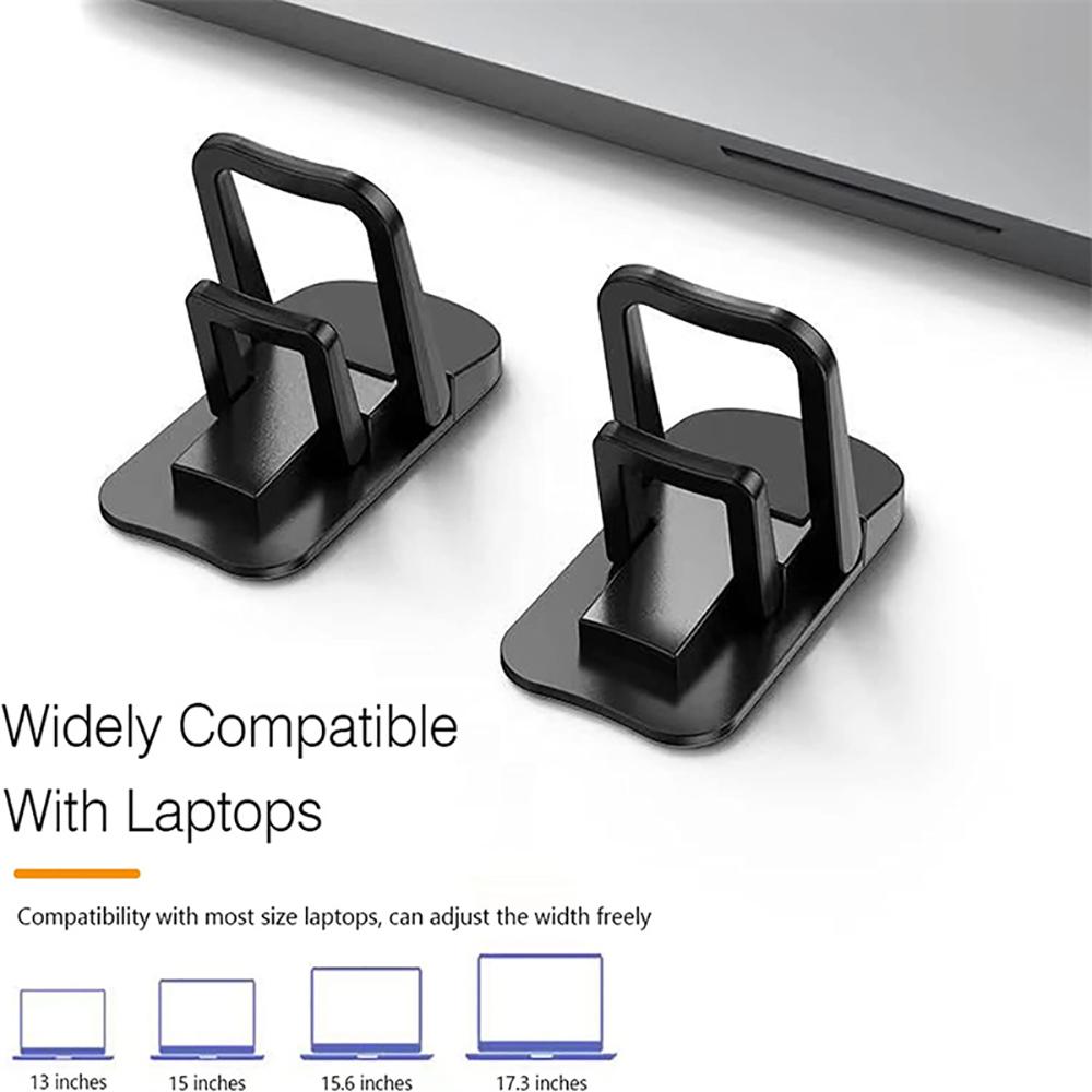 1Pcs Mini Foldable Laptop Stand Self-Adhesive Portable Keyboard Riser with 1 Adjustable Angles for MacBook Notebook Cooling