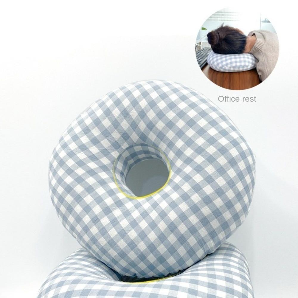 Creative Personalized Sleeping Pillow Comfortable Single Hole Donut Pillow Adjustable Soft Filling Ear Pillow Side Sleepers