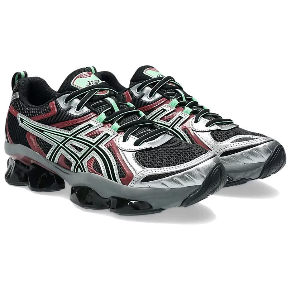 Asics Gel-Quantum Kinetic Comfortable Versatile Durable Low-Top Running Shoes Unisex Running Shoes Black Silver 1203A270-027