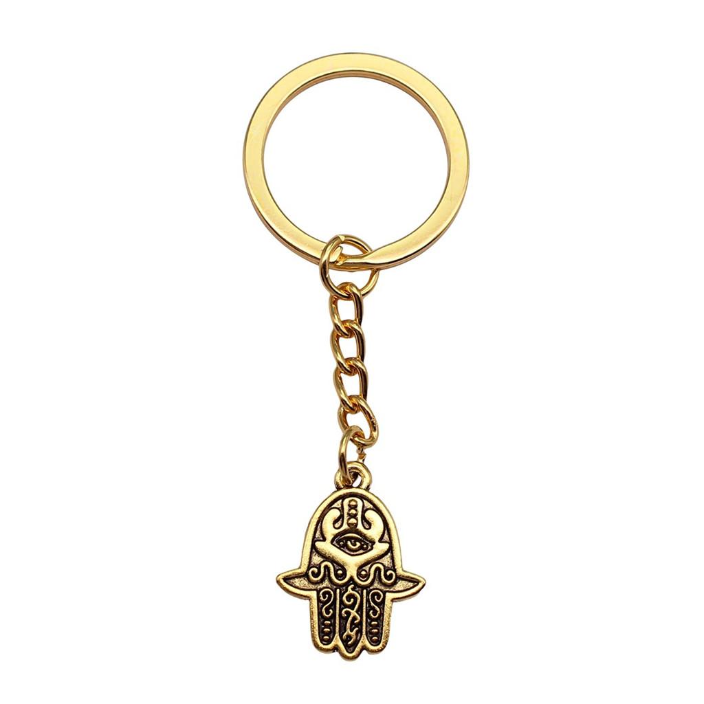 28mm Key Ring Hamsa Hand Eye Of Horus Wedding Jewelry Findings QY025