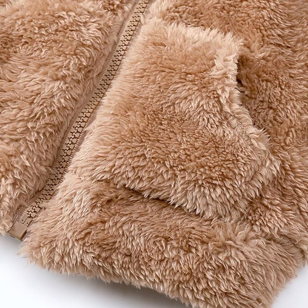 Kuhvvse Fleece Jacket with Bear Ears and Perfect for Girls and Fluffy and Perfect for and Sizes Children's Hoodie, Boys, Cute, Fall, Winter, Spring,