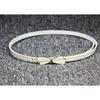 Korean-Style Fashionable Bow Buckle Sweet Patent Leather Women’s Slim Belt – Versatile Thin Belt for Long Tops and Dresses