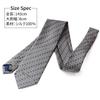 [MICHIKO LONDON] Michiko London Brand Necktie, Made In Japan, Nishijin-ori Silk, 100% Jacquard Weave, Dot Pattern (Pattern B: Gray)