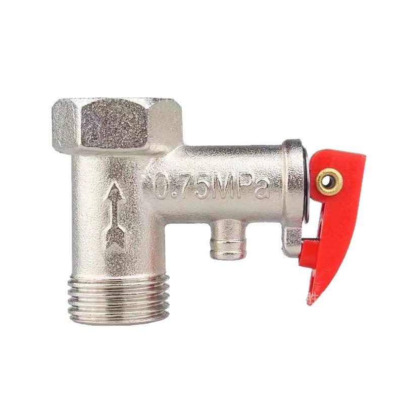 Water Heater Safety & Pressure Relief Valve with Anti-Electric Wall and Mixing Faucet
