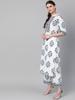 Damen Designer Top Tunika Baumwollmischung Kurta Palazzo Set Indisches Bollywood Ethno Kurti Kleid
