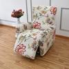 4Pcs Recliner Sofa Covers Elastic Polyester Slipcovers Non-slip All-inclusive Protector with Pocket Single Seater Armchair Cover