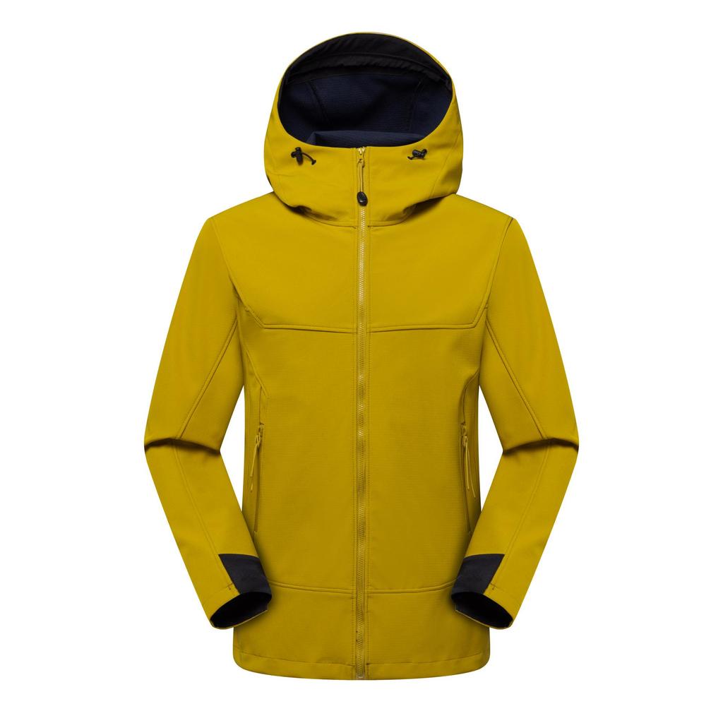 Customizable Fleece-Lined Softshell Jacket for Men and Women - Windproof and Waterproof for Autumn and Winter