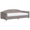 VidaXL Lit de jour avec matelas taupe 90x200 cm tissu 3197173