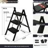 Multifunctional Carbon Steel Folding A-Frame Ladder for Indoor Use