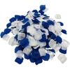 1200Pcs Royal Blue Silver White Silk Rose Petals Artificial Flower Petals Table Scatter Aisle Runner Wedding Bridal Shower Graduation Bachelorette