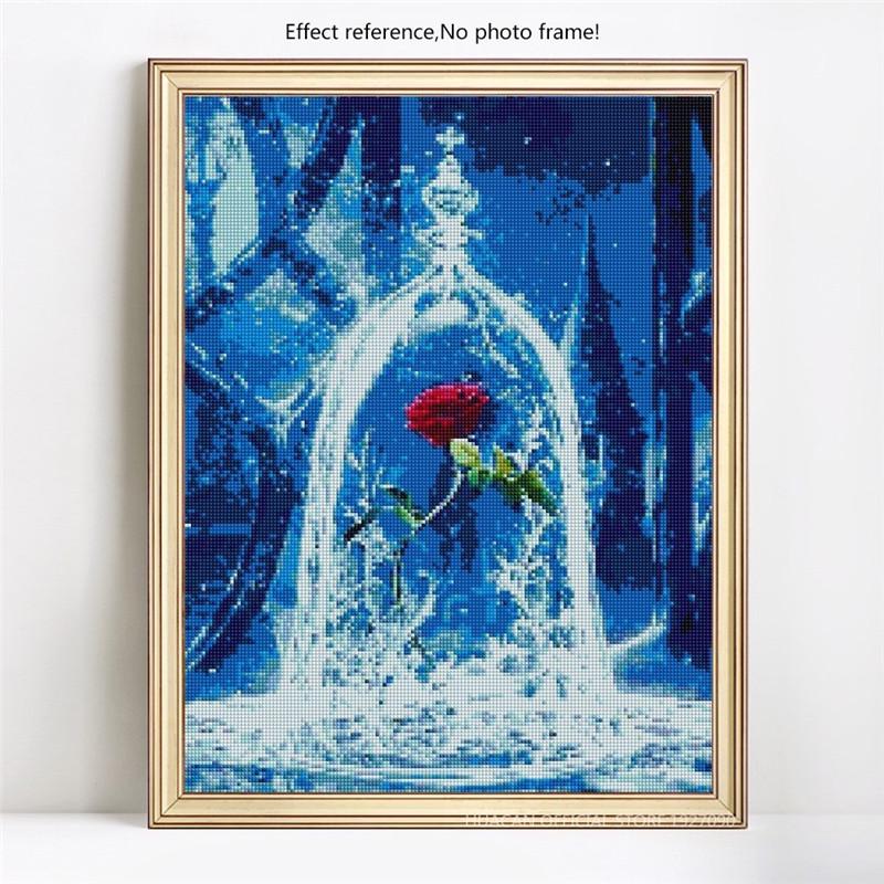 Full Square Diamond Embroidery Flower Diamond Painting Cross Stitch Rhinestone Mosaic Decoration