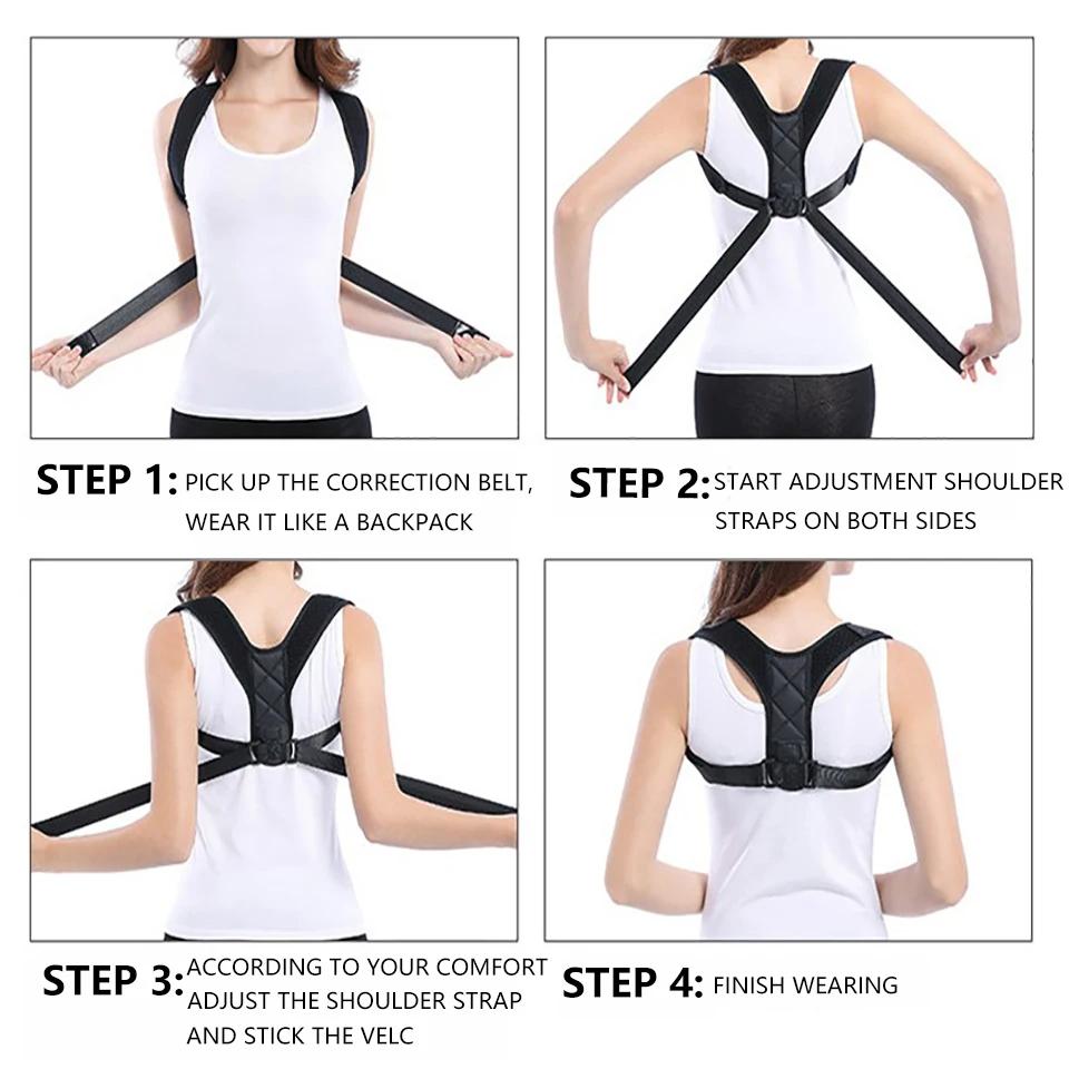 Adjustable Posture Corrector Back Brace for Men Women Spine Support Lumbar Guard Orthopedic Belt Comfortable Fit