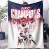 Patrick Mahomes MVP Super Bowl LVIII Small Cover Blanket Ultra Soft Warm Flannel Throw For Bedroom Living Room Sofa Fans Gift