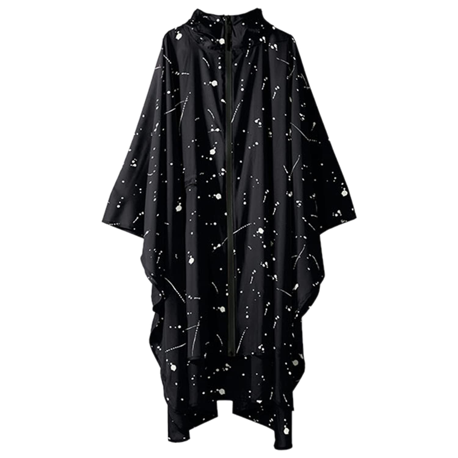 

KiU Пончо от сильного дождя для велоспорта, водоотталкивающее и водонепроницаемое, с сумкой для хранения, мужское и женское, Splash Black, K64-135