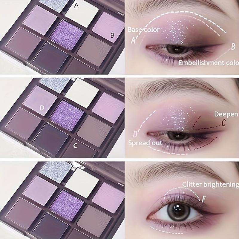 9-Color Dreamy Girl Eyeshadow Palette Long-Lasting & Non-Smudge Eyeshadow, Perfect for Daily & Party Makeup, Matte & Shimmer Shades Eye Makeup