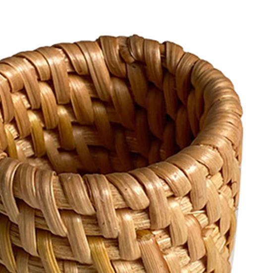 Rattan Woven Napkin Ring Handmade Rustic Napkin Ring Reusable Napkin Holder Table Decor for Wedding Party Everyday Use