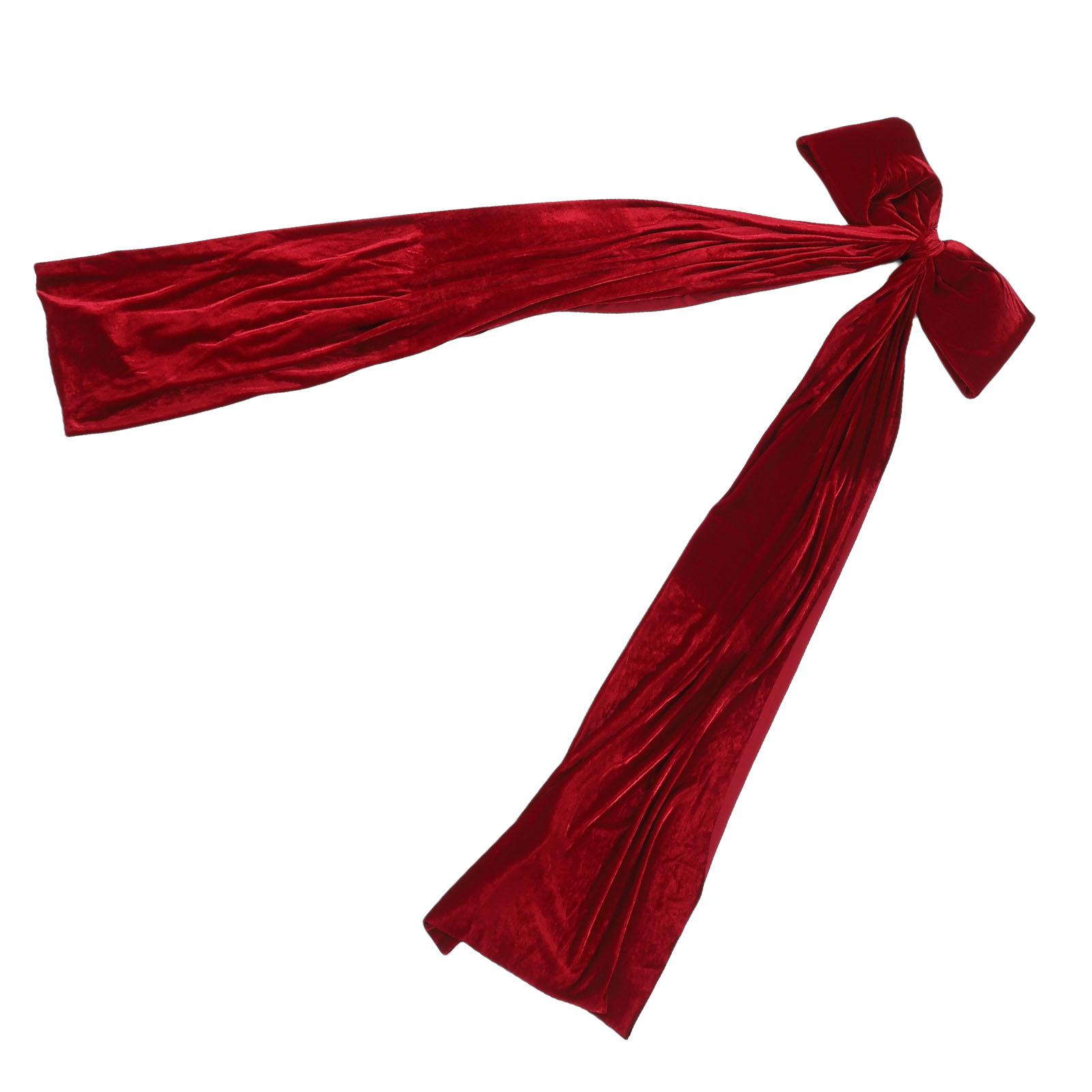 

Xmas Tree Topper Bow 5.9FT Large Xmas Bow Decoration for Holiday Party Garland Front Door Porch Wedding Red