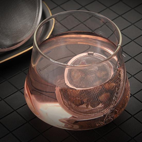 Rustfrit Stål Te-infuser Bold Te-si til Løsbladste Urter Krydderier Krydderi Suppe Hot Pot Brine Bold Genanvendelig Rustfri Filter