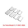 for Tesla Model Y Juniper Accessories 2026 2025 Door Window Lift Switch Button Trim Sticker Model 3 Highland 2024 Blink Gadgets