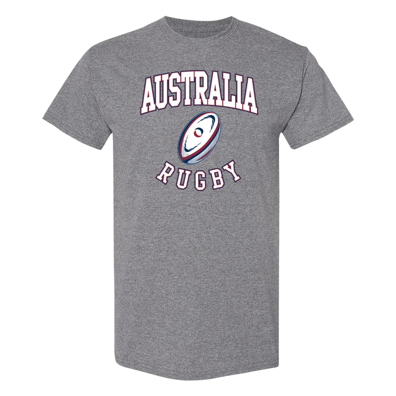 Australia Rugby Ball T-Shirt - Graphite Heather S
