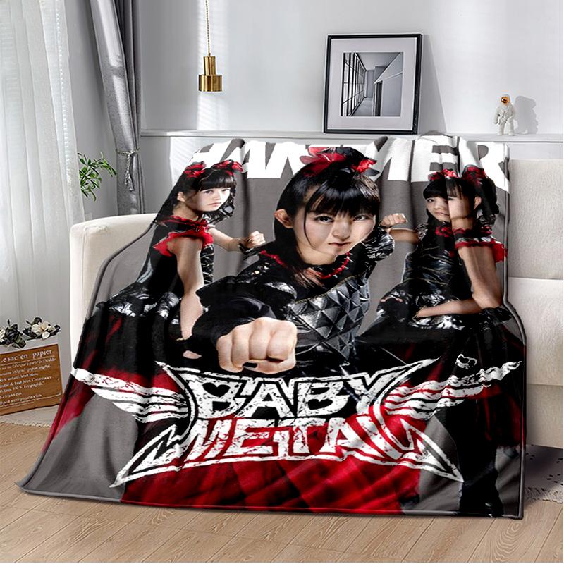 Pop Metal Band Throws Blanket for Kids Couch Sofa Travel Home Picnic Hiking Bed Beding Super Soft Flannel Blanket birthday gift