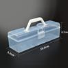 Large Paintbrush Storage Brush Large Transparent Clear Durable PP Storage Box with Tool Small Item Storage Multifunctional with Handle for Easy
