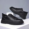 Fashion Italian Men Retro Casual Leather Business Shoes Outdoor Designer Thick Bottom Oxford Shoes Comfy Antiskid Driving Walking Shoes