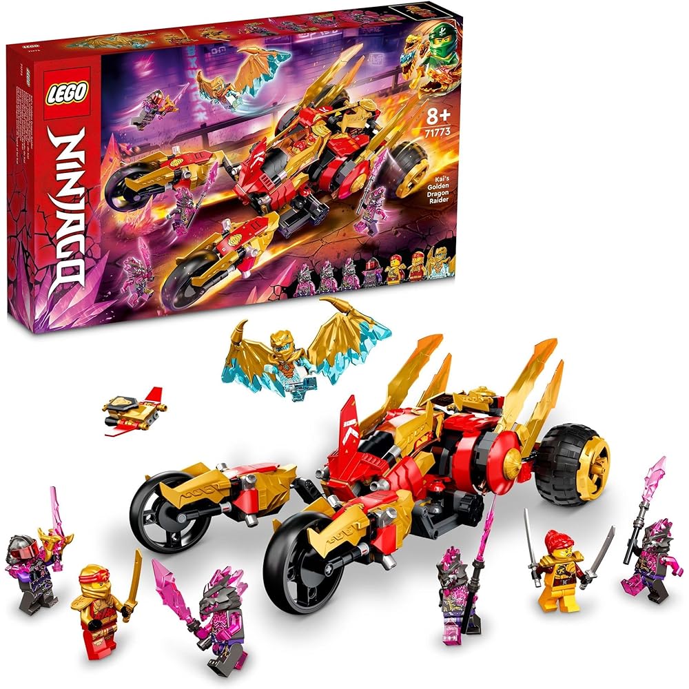Конструктор LEGO Ninjago Золотой Дракон Кая 71773 для мальчиков от 8 лет