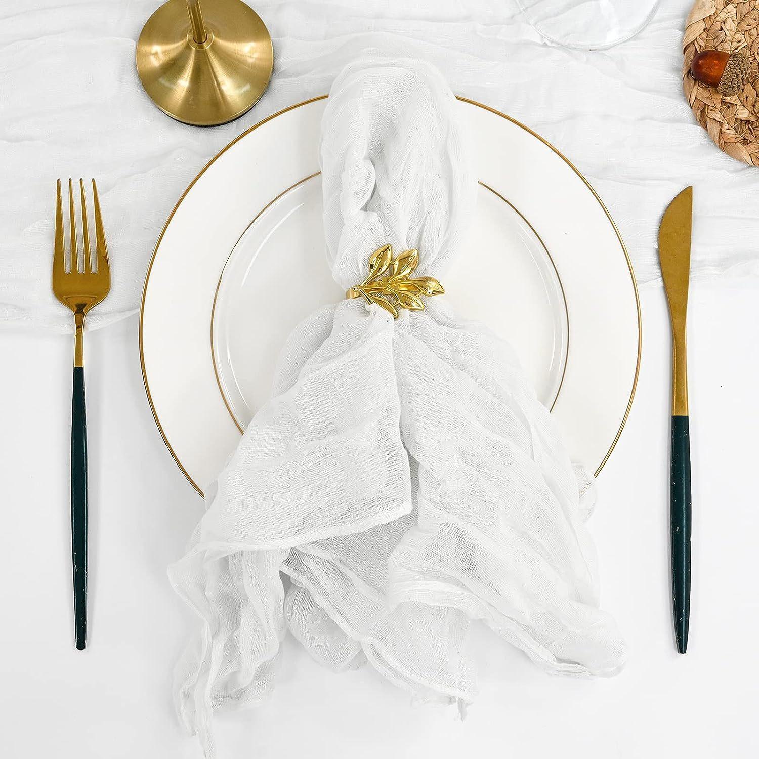 

18 шт. в упаковке, марлевые салфетки, салфетки на День благодарения, марлевые салфетки из бохо-хлопка 20x20 дюймов для свадебного, детского, осеннего декора стола 18pcs белый