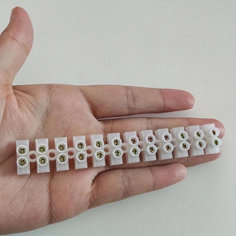 

1Pc 12 Way Barrier Screw Terminal Block Wire Connector Strip 10Amp