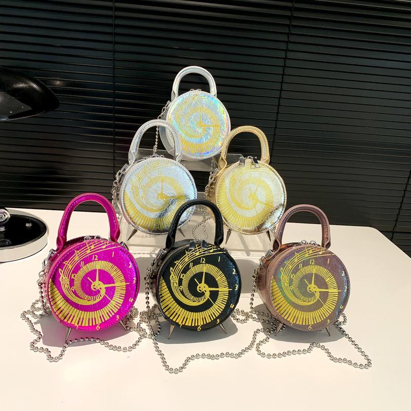 Personalized and creative watch small bag 2025 new Mori sweet girl niche versatile portable chain small round bag