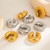 1Pcs Vintage Gold Color Round C Shape Clip Earrings for Women Punk Metal Geometric Without Piercing Cartilage Ear Cuff Jewelry