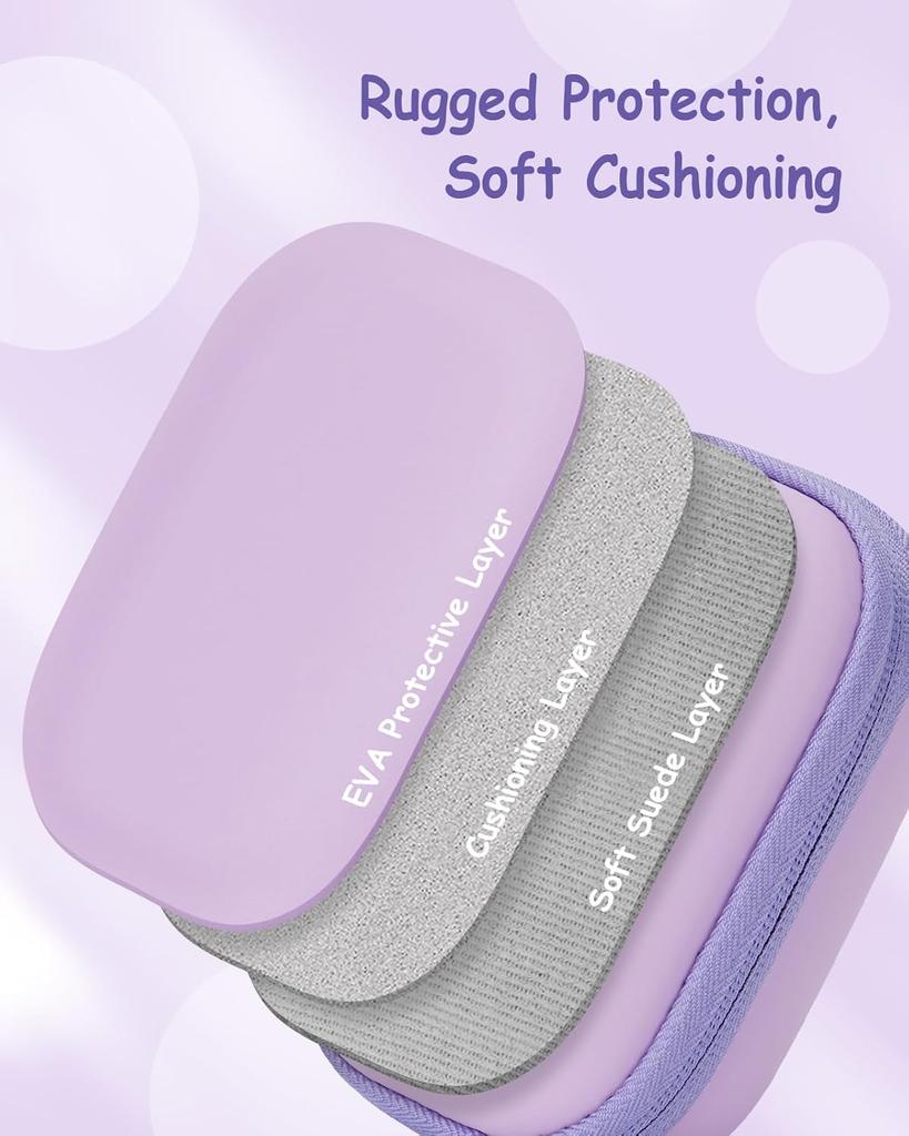 Carrying Bag for CAMKORY DC403 FHD 1080P/KODAK PIXPRO FZ55/FZ45/STUOGYUM DC402-AF Digital Camera SD Card Storage Case Purple