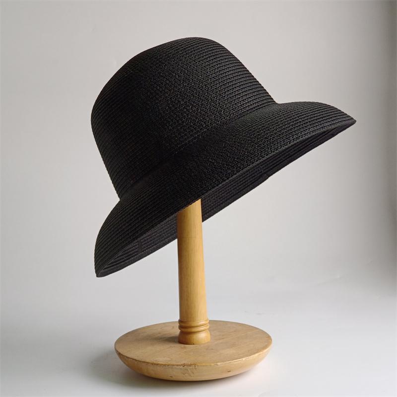 Straw Hat Women Summer Big Brim Travel Sunscreen Hepburn Wind Visor Holiday Beach Hat Foldable Versatile Hat Women