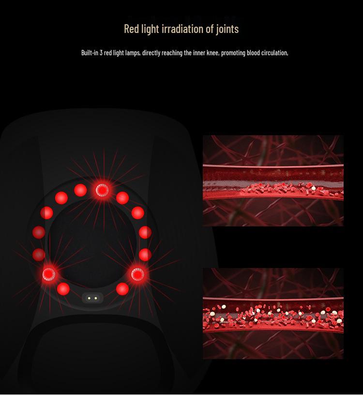 Far Infrared Electric Heating Knee Massager for Pain Relief and Therapy
