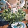 Artificial Eucalyptus Garland Fake Greenery Eucalyptus Leaves Vines for Wedding Arch Backdrop Party Table Wall Home Decor