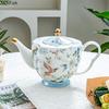 BRBlå Fågel Keramisk Kaffemugg Fat Retro Eftermiddagste Kaffekopp Tekanna Fat Set Par Kopp Set Hem Kreativ Dryckeskärl MuggEY