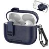 For AirPods 4 Case Leather Texture Matte Earphone Case with Phone Stand Bluetooth Headset Cover For AirPods Pro 3 2 1 Shockproof Earphone Charging Box