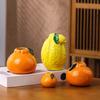Fruit Shaped Vase, Decorative Ceramic Vase, Creative Plant Pot, Fruit Flower Container for Living Room Bedroom Kitchen Home Office Decor