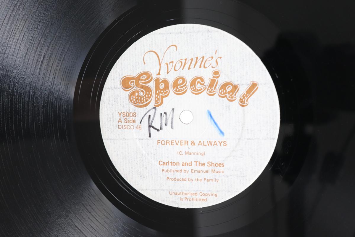 

12inch Record CARLTON THE SHOES Forever Always For Always YS008 YVONNES SPECIA UK Reggae Ska Dub Used