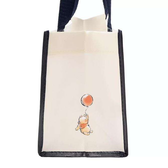 Disney Pooh & Friends Shopping Bag (S) Heartwarming Watercolor Japan NEW