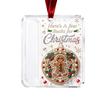 Clear Acrylic Christmas Tree Holder Hanging Ornament for Holiday Home Decor